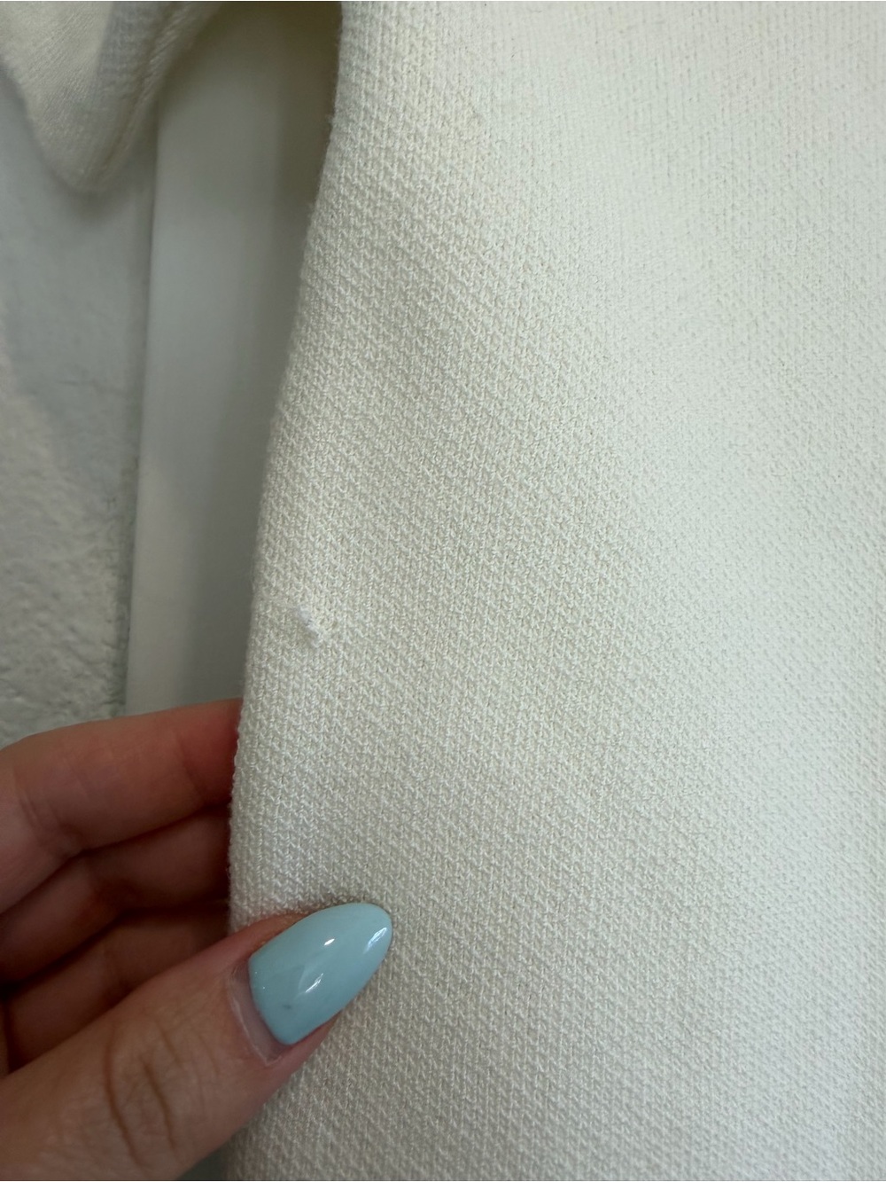 Zara Ivory Knit Short Sleeve Gold Button Cardigan Size M - Picture 8 of 8